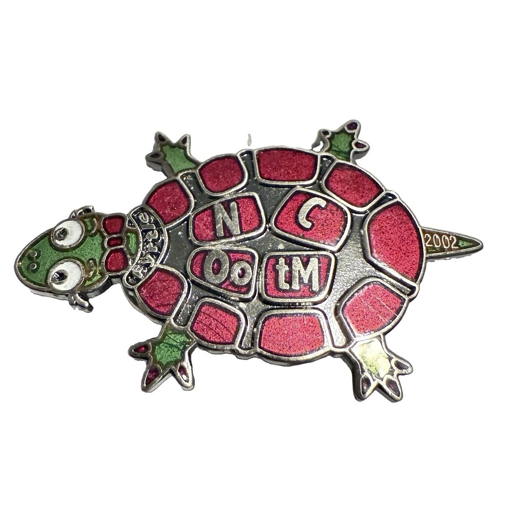 Vintage Turtle Foot Pin Brooch Lot (3) Odyssey of the Mind 2002 North Carolina - Picture 4 of 6